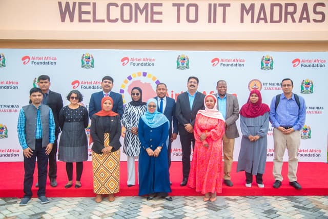 Image of signing of MOU with Airtel Africa Foundation